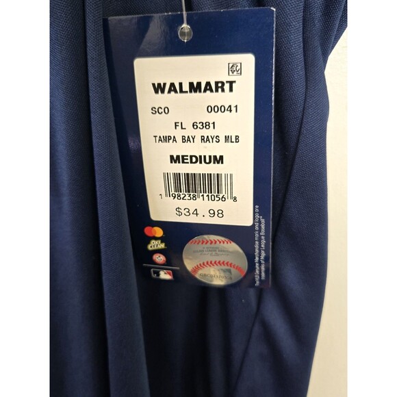 Tampa Bay Rays Jacket Mens M Majestic Cool Base Quarter Zip MLB Pullover NWT - Picture 4 of 8